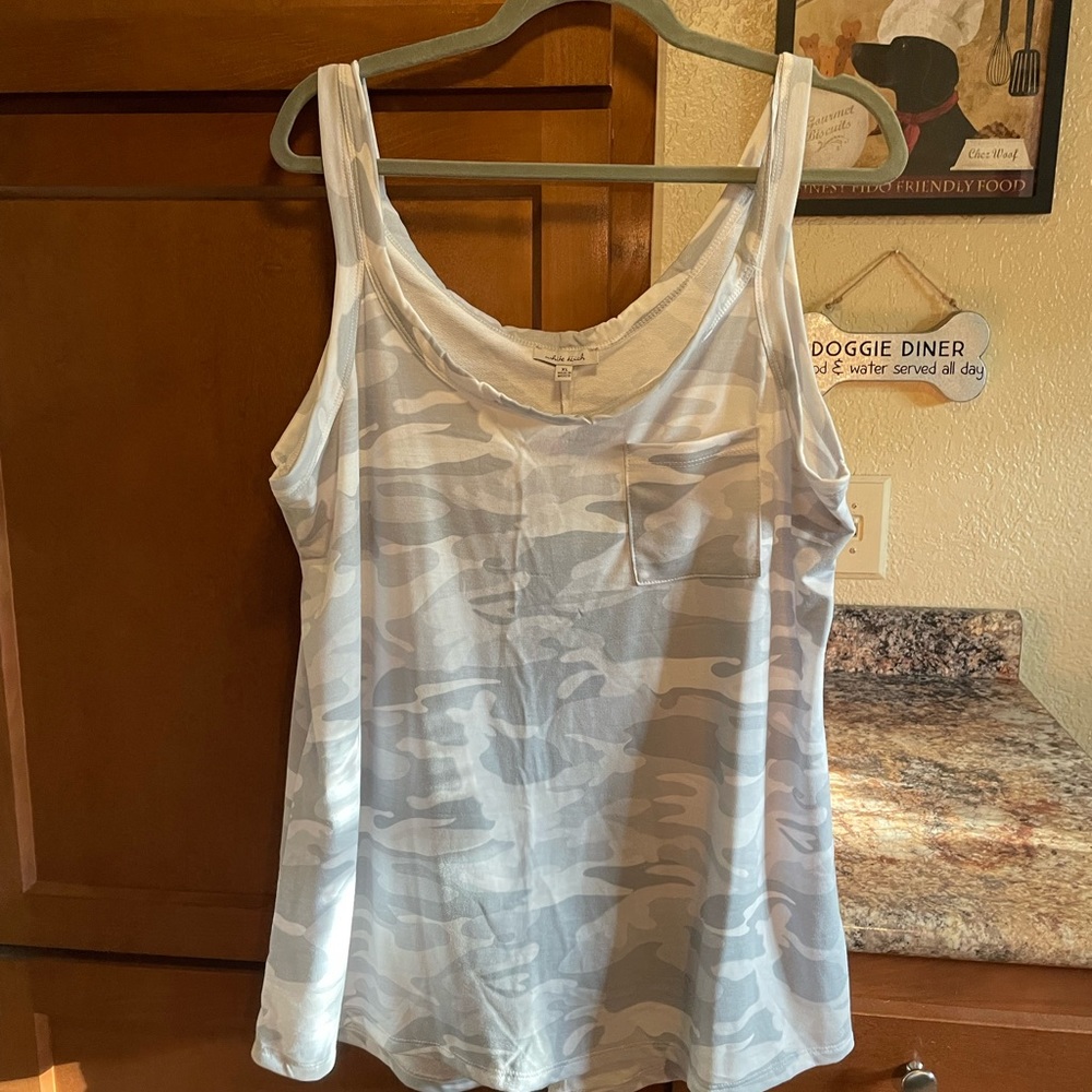 White Birch Camo Tank Top New w/ tags